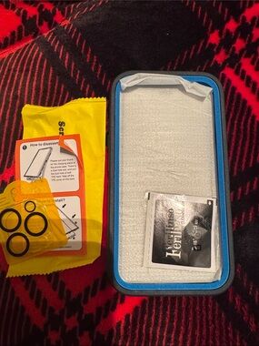 Universal Blue and Black Protective Phone Case with Accessory Kit